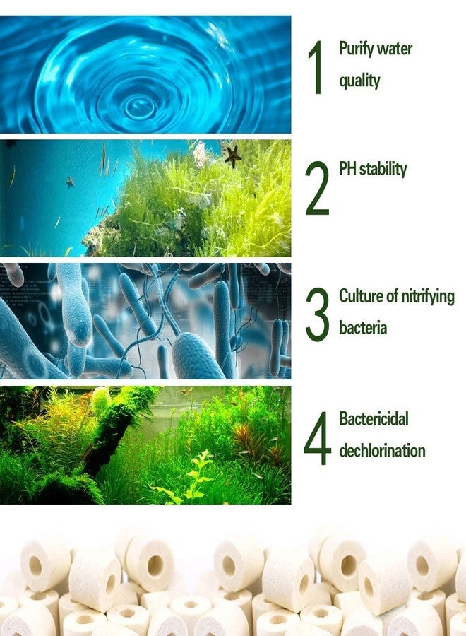 VAYINATO Ceramic Ring with Mesh Bag Filter Media, 400G for Aquarium Fish Tank - Image 3